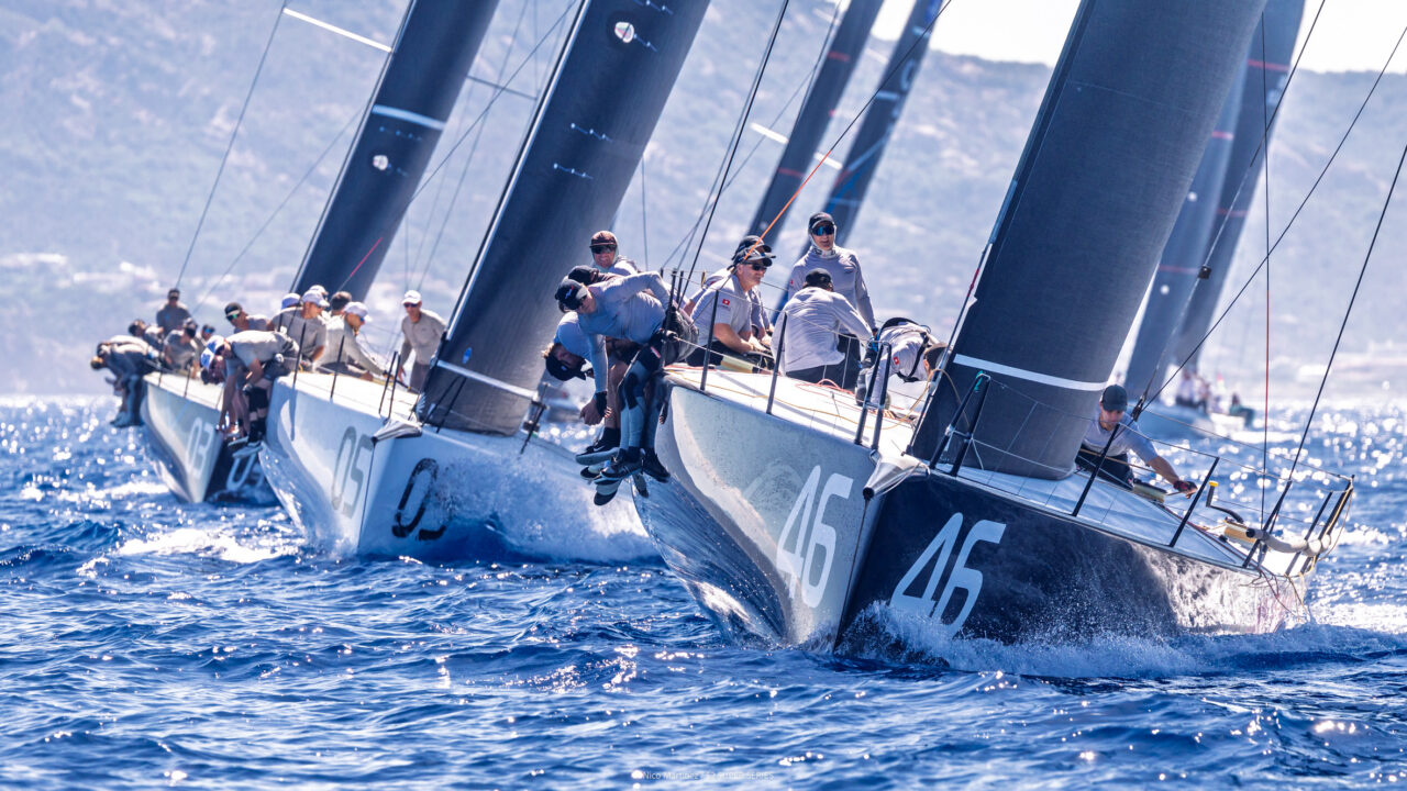 Top boat two days in a row, Alpha Plus lead worlds title charge in Sardinia